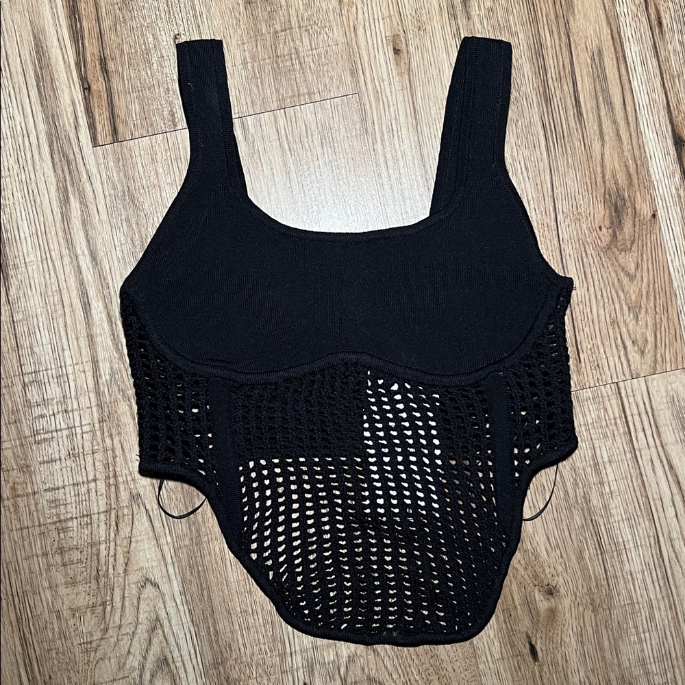 NEW! Zara Combination Knit Corset Top Size S - Picture 8 of 11